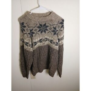 Vintage FieldMaster  Wool  Blend Snowflake Sweater SZ L !!